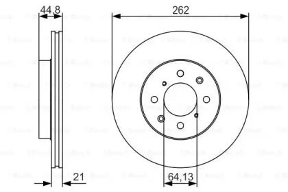 Тормозной диск BOSCH 0 986 479 R80