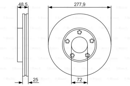 Тормозной диск BOSCH 0 986 479 R83