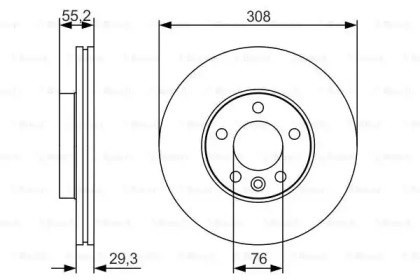 Тормозной диск BOSCH 0 986 479 R84