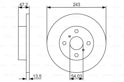 Тормозной диск BOSCH 0 986 479 R87