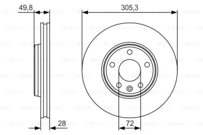 Тормозной диск BOSCH 0 986 479 R93