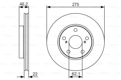 Тормозной диск BOSCH 0 986 479 R97