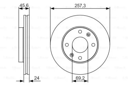 Тормозной диск BOSCH 0 986 479 S03