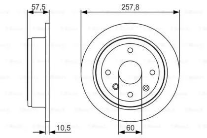 Тормозной диск BOSCH 0 986 479 S08