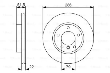 Тормозной диск BOSCH 0 986 479 S10