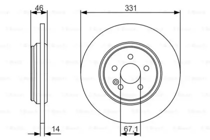 Тормозной диск BOSCH 0 986 479 S12