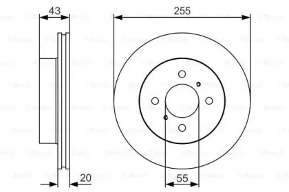 Тормозной диск BOSCH 0 986 479 S13