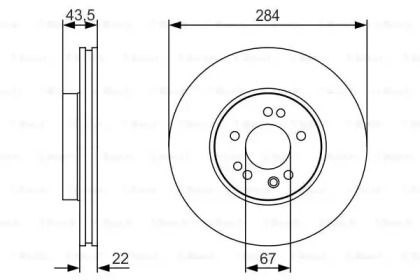 Тормозной диск BOSCH 0 986 479 S15