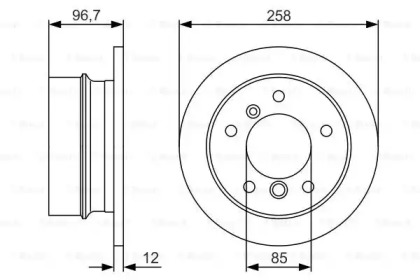 Тормозной диск BOSCH 0 986 479 S17