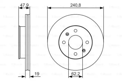 Тормозной диск BOSCH 0 986 479 S18