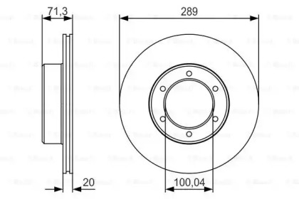 Тормозной диск BOSCH 0 986 479 S24