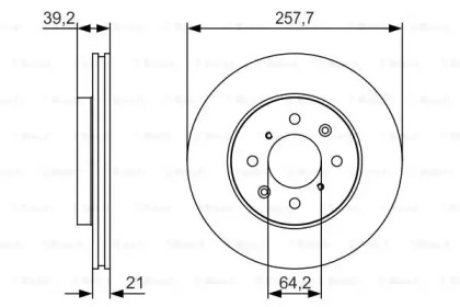 Тормозной диск BOSCH 0 986 479 S26