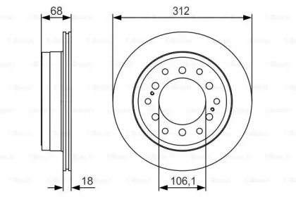 Тормозной диск BOSCH 0 986 479 S36