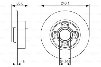 Тормозной диск BOSCH 0 986 479 S37