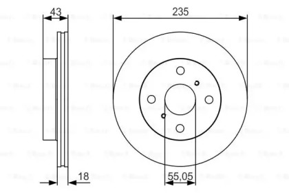 Тормозной диск BOSCH 0 986 479 S46