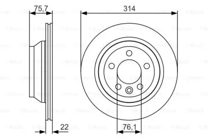 Тормозной диск BOSCH 0 986 479 S54