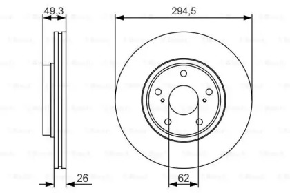 Тормозной диск BOSCH 0 986 479 S59