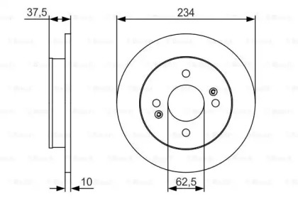 Тормозной диск BOSCH 0 986 479 S61