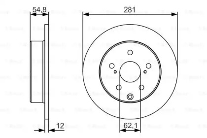 Тормозной диск BOSCH 0 986 479 S67