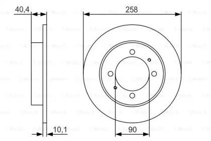 Тормозной диск BOSCH 0 986 479 S76