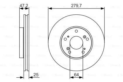 Тормозной диск BOSCH 0 986 479 S82