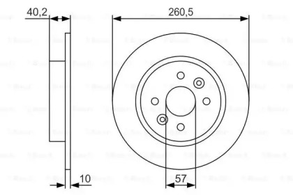 Тормозной диск BOSCH 0 986 479 S85