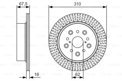 Тормозной диск BOSCH 0 986 479 T03