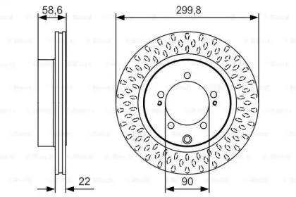 Тормозной диск BOSCH 0 986 479 T05