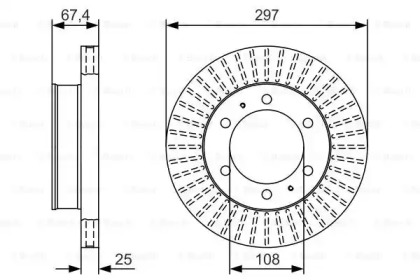 Тормозной диск BOSCH 0 986 479 T10