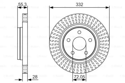 Тормозной диск BOSCH 0 986 479 T26