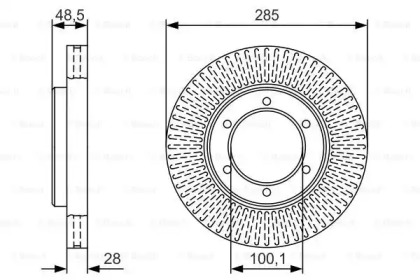 Тормозной диск BOSCH 0 986 479 T45