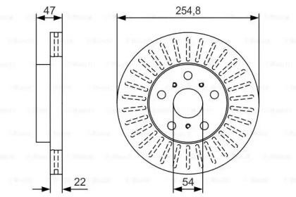 Тормозной диск BOSCH 0 986 479 T65