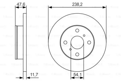 Тормозной диск BOSCH 0 986 479 T68