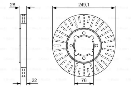 Тормозной диск BOSCH 0 986 479 T73