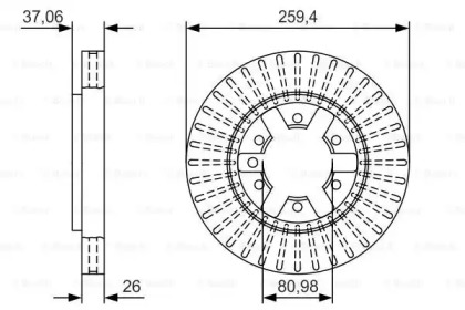 Тормозной диск BOSCH 0 986 479 T74