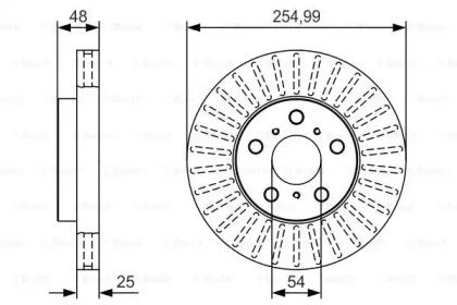 Тормозной диск BOSCH 0 986 479 T77