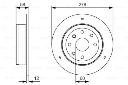 Тормозной диск BOSCH 0 986 479 T83