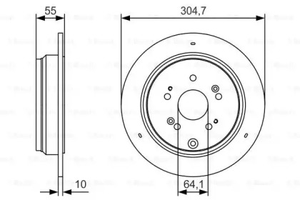 Тормозной диск BOSCH 0 986 479 T85