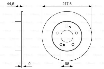 Тормозной диск BOSCH 0 986 479 T86