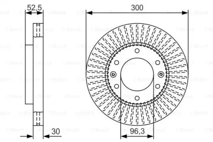 Тормозной диск BOSCH 0 986 479 T88