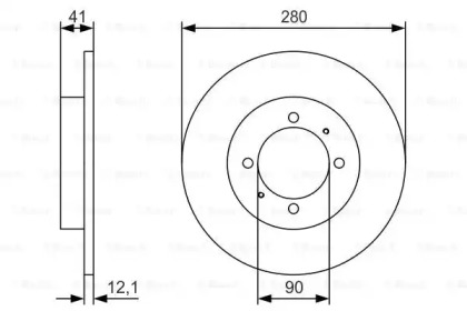 Тормозной диск BOSCH 0 986 479 T94