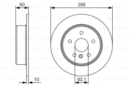 Тормозной диск BOSCH 0 986 479 T97