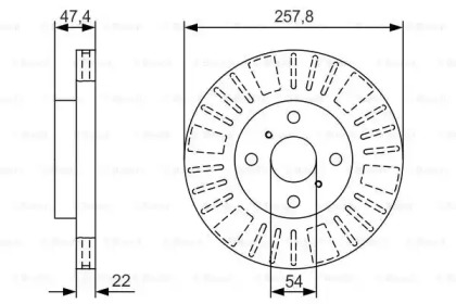 Тормозной диск BOSCH 0 986 479 T98