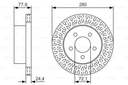 Тормозной диск BOSCH 0 986 479 U00