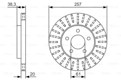 Тормозной диск BOSCH 0 986 479 U01