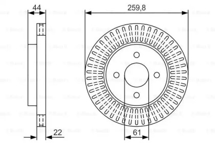 Тормозной диск BOSCH 0 986 479 U02