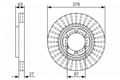 Тормозной диск BOSCH 0 986 479 U06