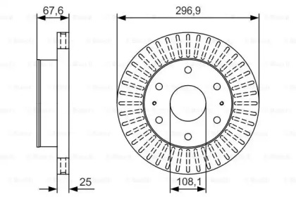 Тормозной диск BOSCH 0 986 479 U07