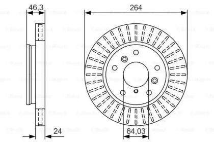 Тормозной диск BOSCH 0 986 479 U26