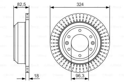 Тормозной диск BOSCH 0 986 479 U29